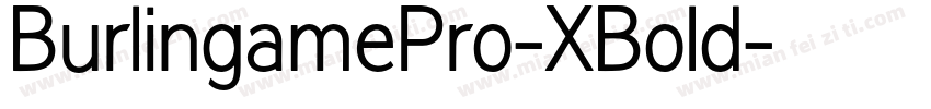 BurlingamePro-XBold字体转换