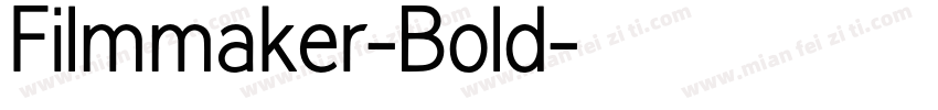 Filmmaker-Bold字体转换