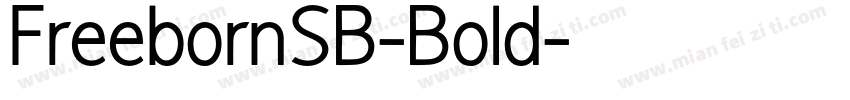 FreebornSB-Bold字体转换