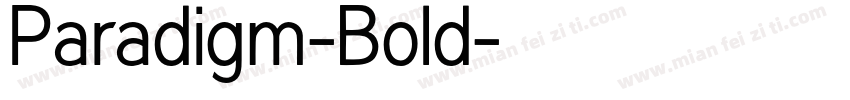 Paradigm-Bold字体转换