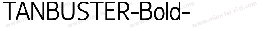 TANBUSTER-Bold字体转换