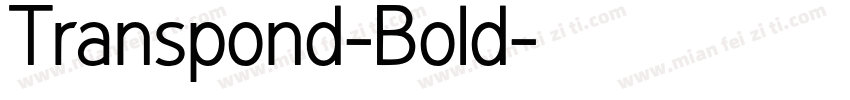 Transpond-Bold字体转换