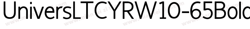UniversLTCYRW10-65Bold字体转换