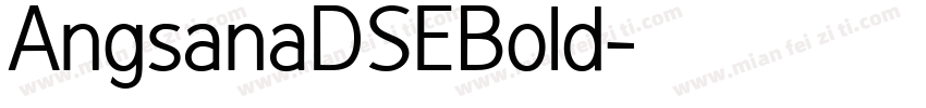 AngsanaDSEBold字体转换