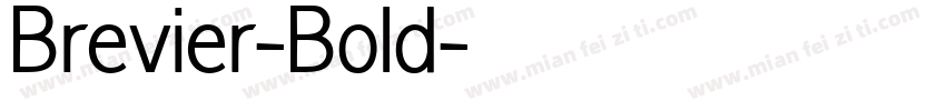 Brevier-Bold字体转换