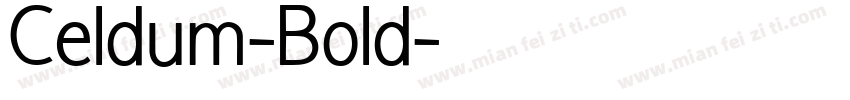 Celdum-Bold字体转换