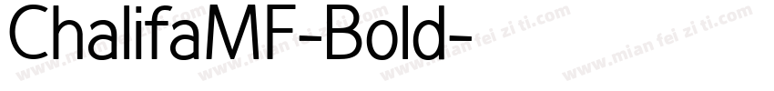 ChalifaMF-Bold字体转换