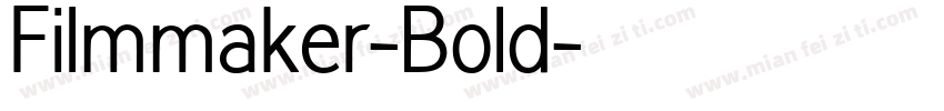 Filmmaker-Bold字体转换