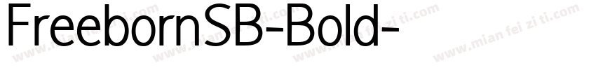 FreebornSB-Bold字体转换