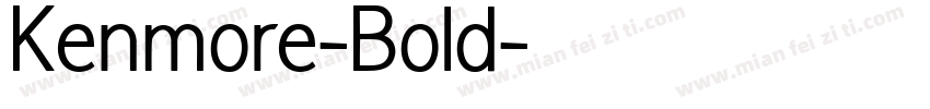 Kenmore-Bold字体转换