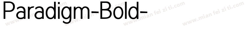 Paradigm-Bold字体转换