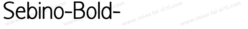 Sebino-Bold字体转换