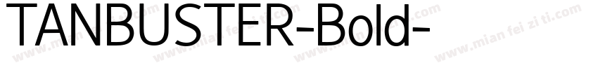 TANBUSTER-Bold字体转换