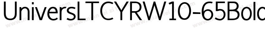 UniversLTCYRW10-65Bold字体转换