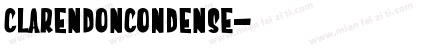 ClarendonCondense字体转换