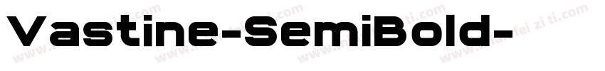 Vastine-SemiBold字体转换