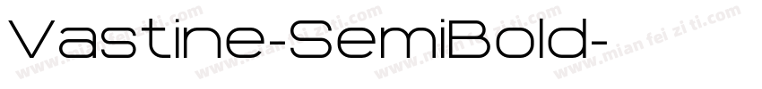 Vastine-SemiBold字体转换