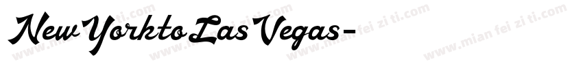 NewYorktoLasVegas字体转换