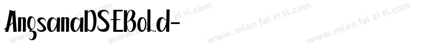 AngsanaDSEBold字体转换