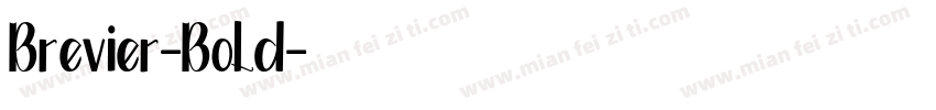 Brevier-Bold字体转换