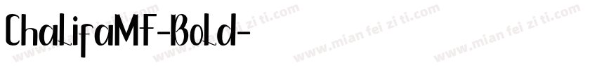 ChalifaMF-Bold字体转换