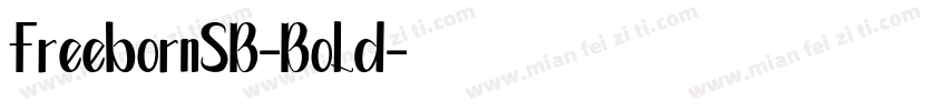 FreebornSB-Bold字体转换