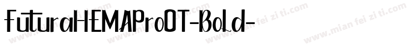 FuturaHEMAProOT-Bold字体转换