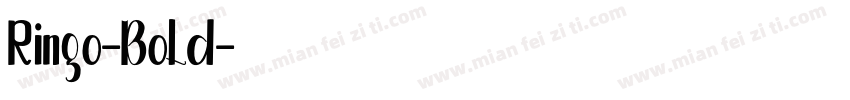 Ringo-Bold字体转换