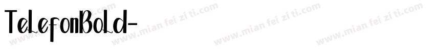 TelefonBold字体转换