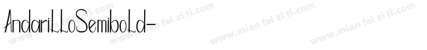 AndarilloSemibold字体转换