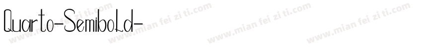 Quarto-Semibold字体转换
