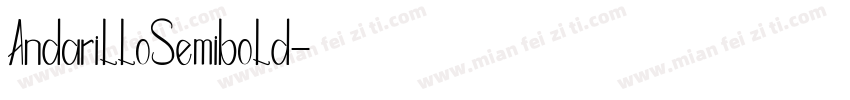AndarilloSemibold字体转换