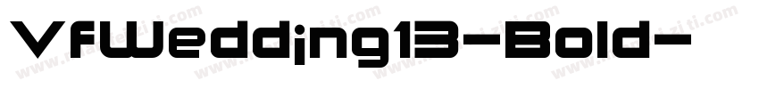 VfWedding13-Bold字体转换