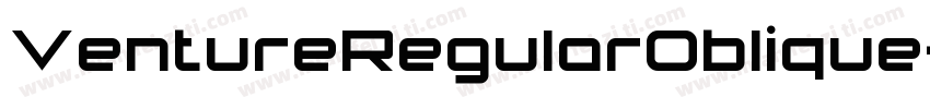 VentureRegularOblique字体转换