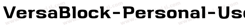 VersaBlock-Personal-Use-Only字体转换
