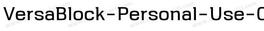 VersaBlock-Personal-Use-Only字体转换