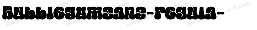 Bubblegumsans-regula字体转换