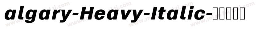 algary-Heavy-Italic字体转换