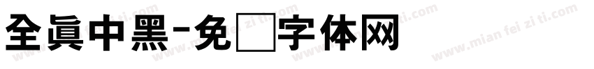 全真中黑字体转换