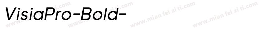 VisiaPro-Bold字体转换
