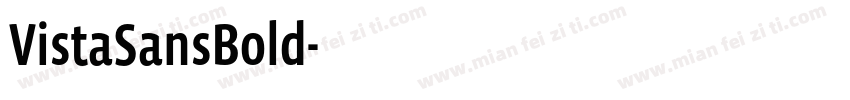 VistaSansBold字体转换