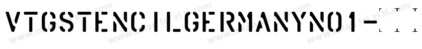 VtgStencilGermanyNo1字体转换