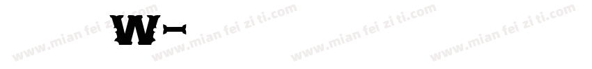 方正轻吟体W字体转换