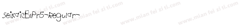 SeiKaiCB1Pr5-Regular字体转换