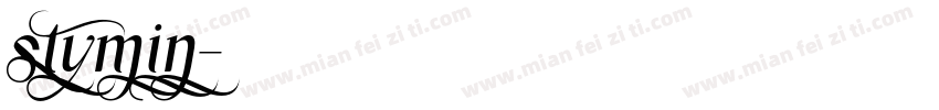 stymin字体转换