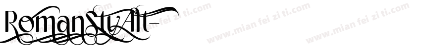 RomanStyAlt字体转换