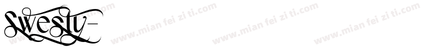 Swesty字体转换