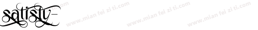 satisty字体转换