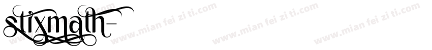 stixmath字体转换