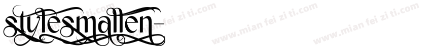 stylesmallen字体转换